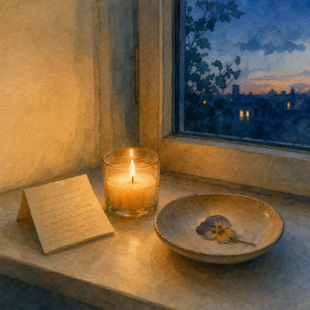 Solenari Care — a candle on the windowsill